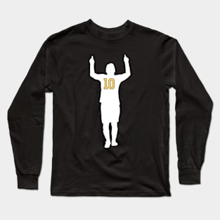 Messi Silhouette (White) - Lionel Messi Long Sleeve T-Shirt
